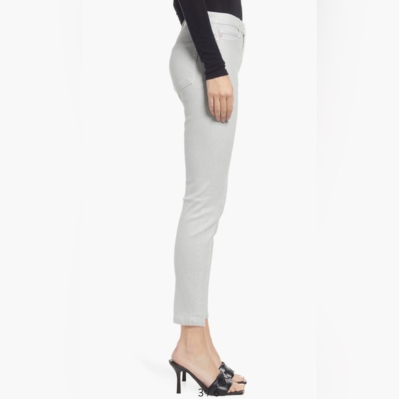 NORDSTROM AG Farrah Skinny Ankle Jeans Luminous Fade to Grey SZ 24 High-Rise NWT - Picture 4 of 7